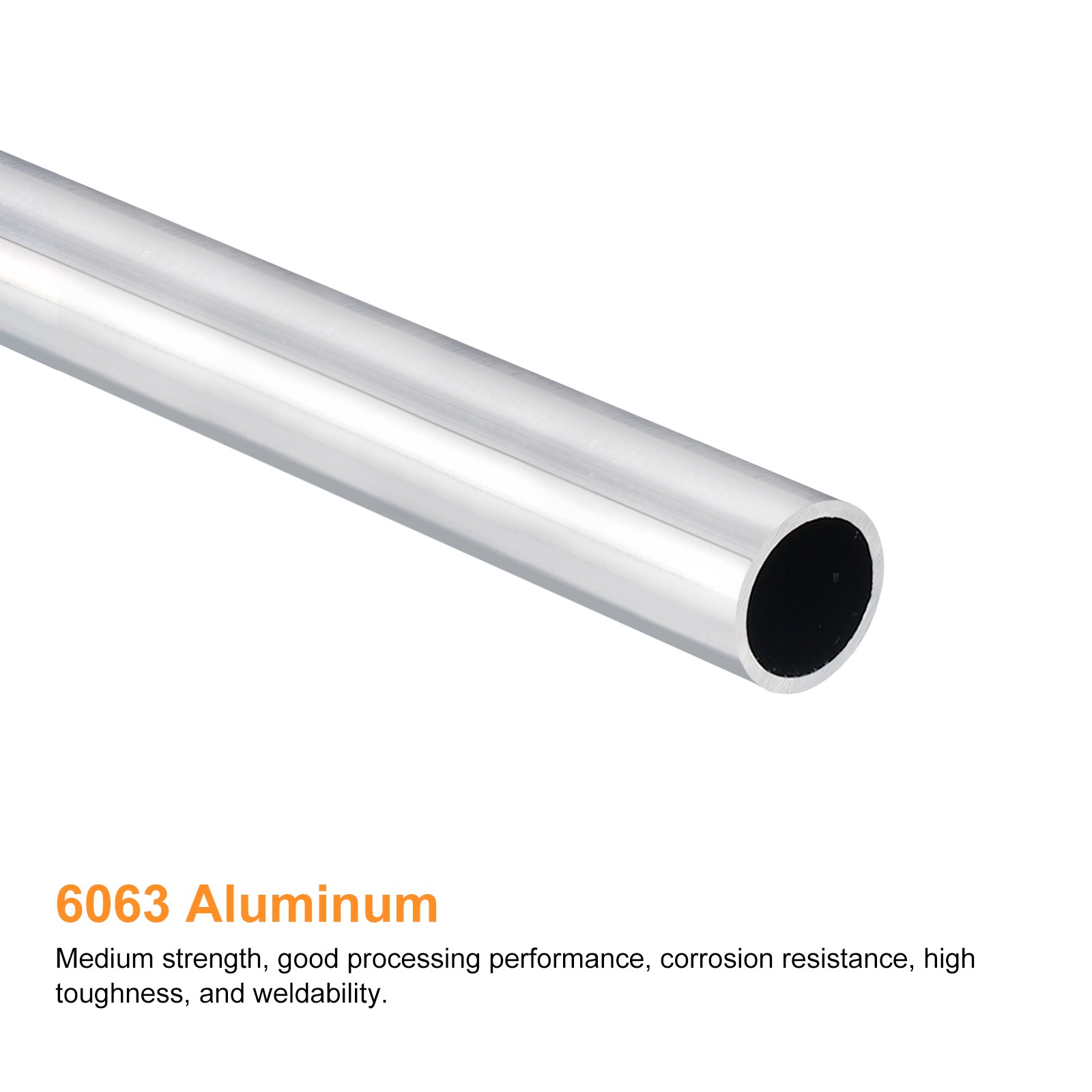 16mm OD 13mm Inner Dia 400mm Length 6063 Aluminum Tube Pipe Tubing for Industry