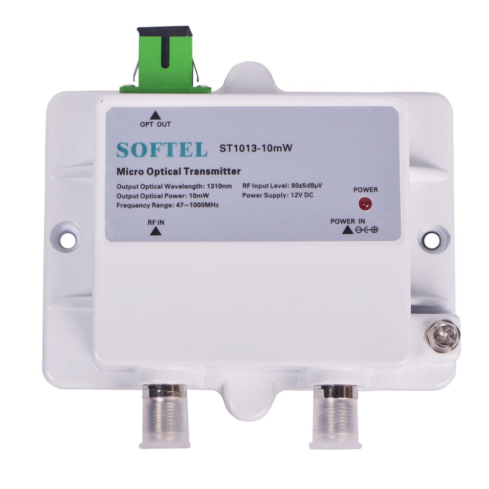 47-1000MHz CATV Mini Optical Transmitter 3mW 10mW Fiber Optical Transmitter NEW
