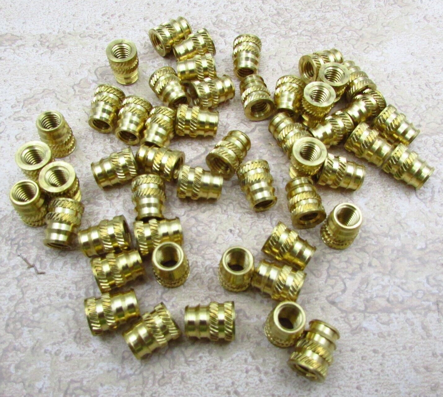 QTY (50) DODGE Size 10-32 Brass Heat Set Inserts For Plastic 3D Printing Metal