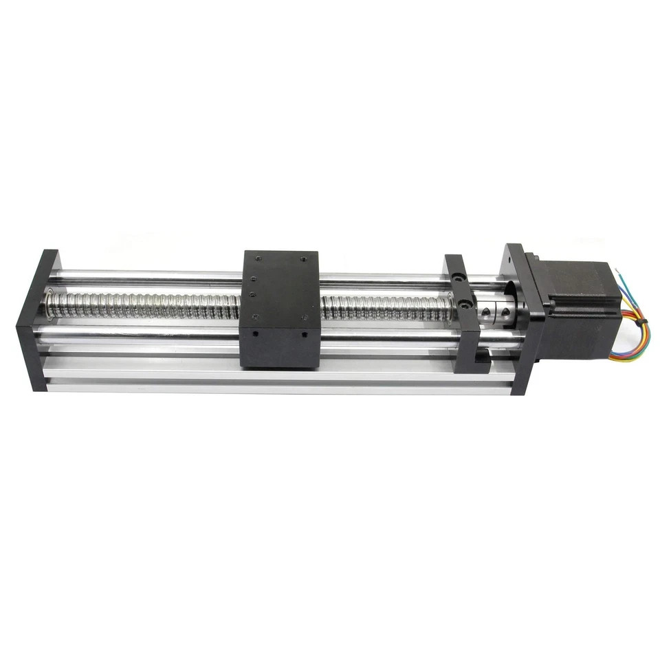 200mm Effective Travel Length Double Optical Axis Guide Ballscrew SFU1605 2 rod
