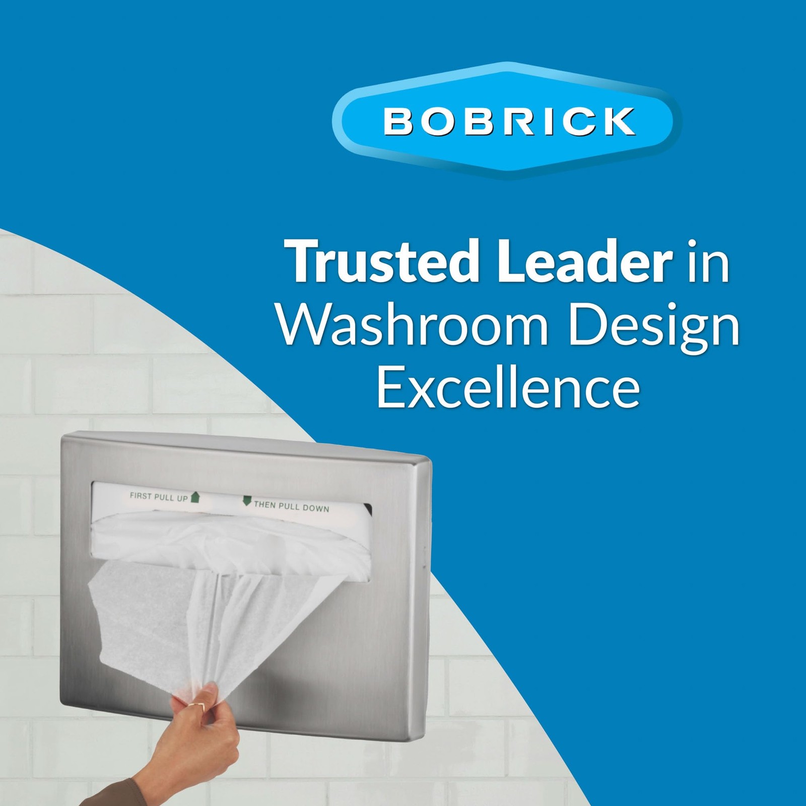 Bobrick 4221 Conturaseries Stainless Steel Surface-Mounted Toilet Seat-Cover