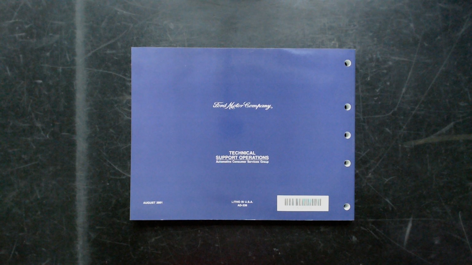 Ford Escape Wiring Diagrams AD-328 2002 OEM Factory Electrical Service Manual