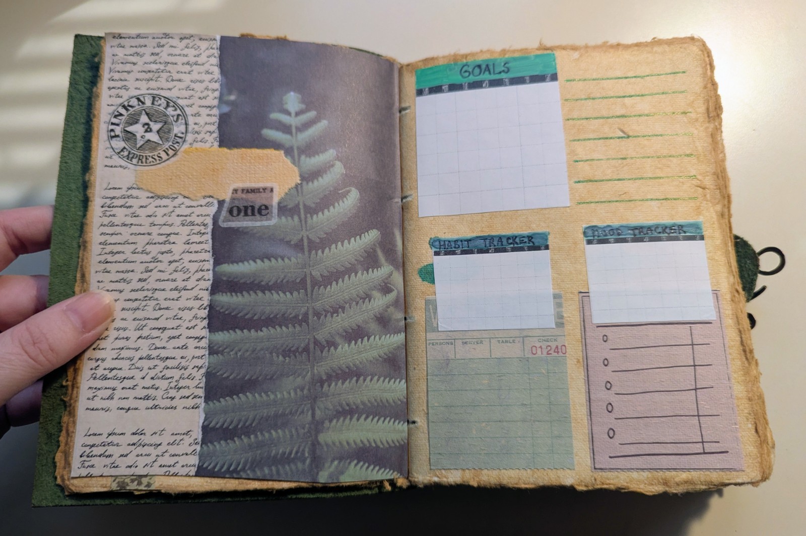 Undated 15 Month Planner Journal In Nature Green Floral Unique