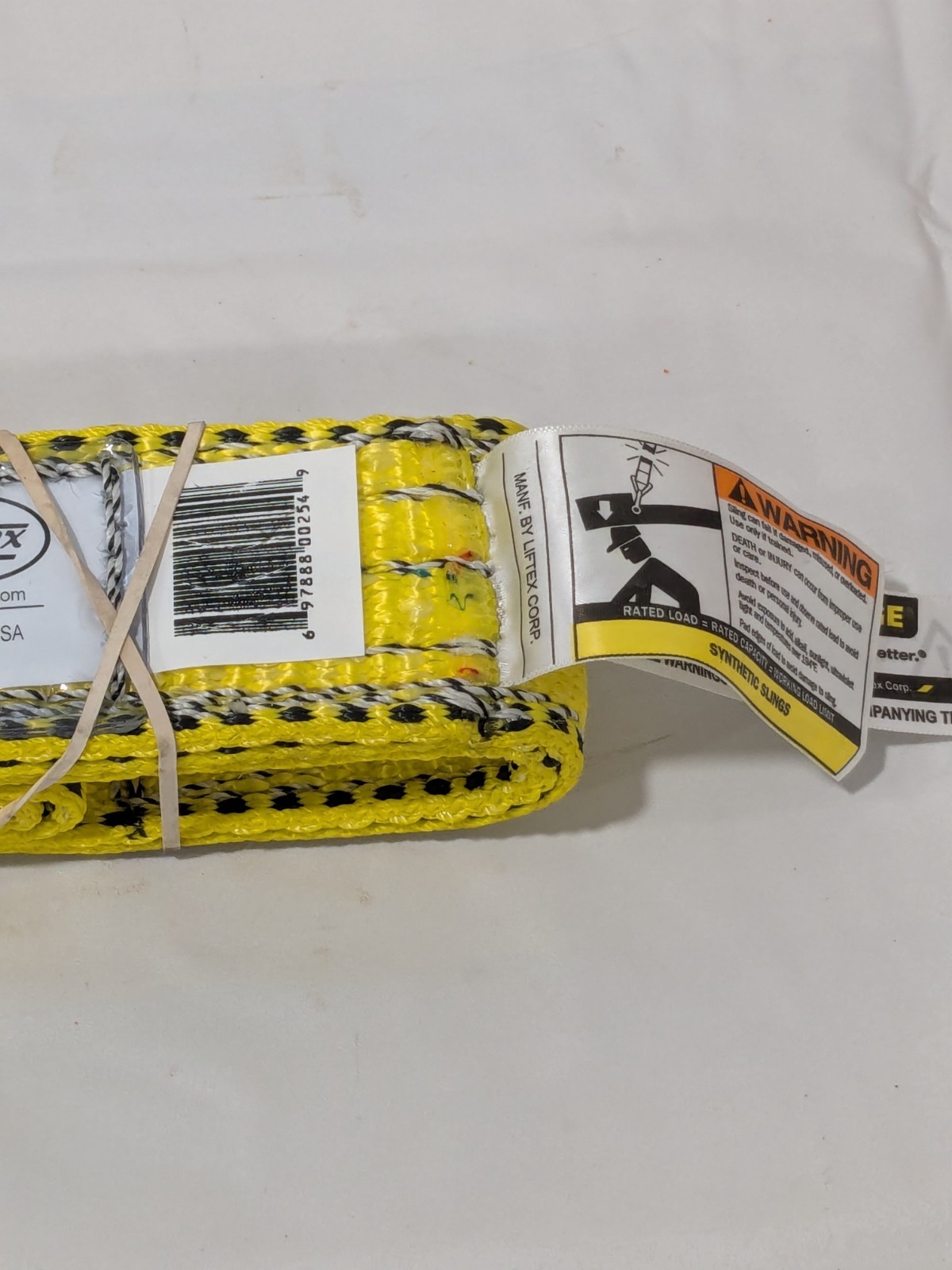 LIFTEX Flat Eye & Eye, Type 3 Web Sling: 3' Long, 2" Wide EE292X3P