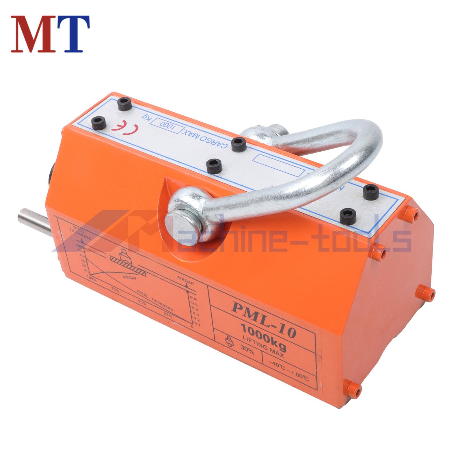 2200Lbs/1000kg 2 Safety Factor Magnetic Lifter Lifting Magnet Neodymium Hoist