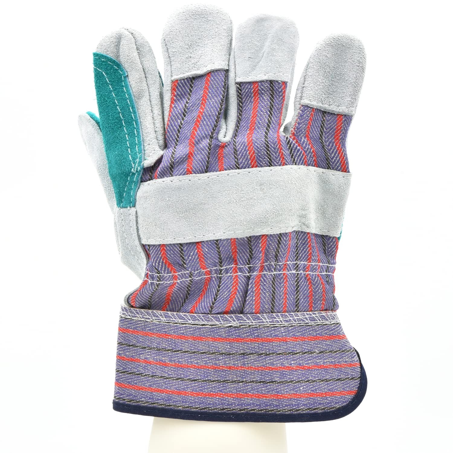 G & F 5215L-5 Premium Suede Double Palm & Index Finger Work Gloves with 2 & 1…
