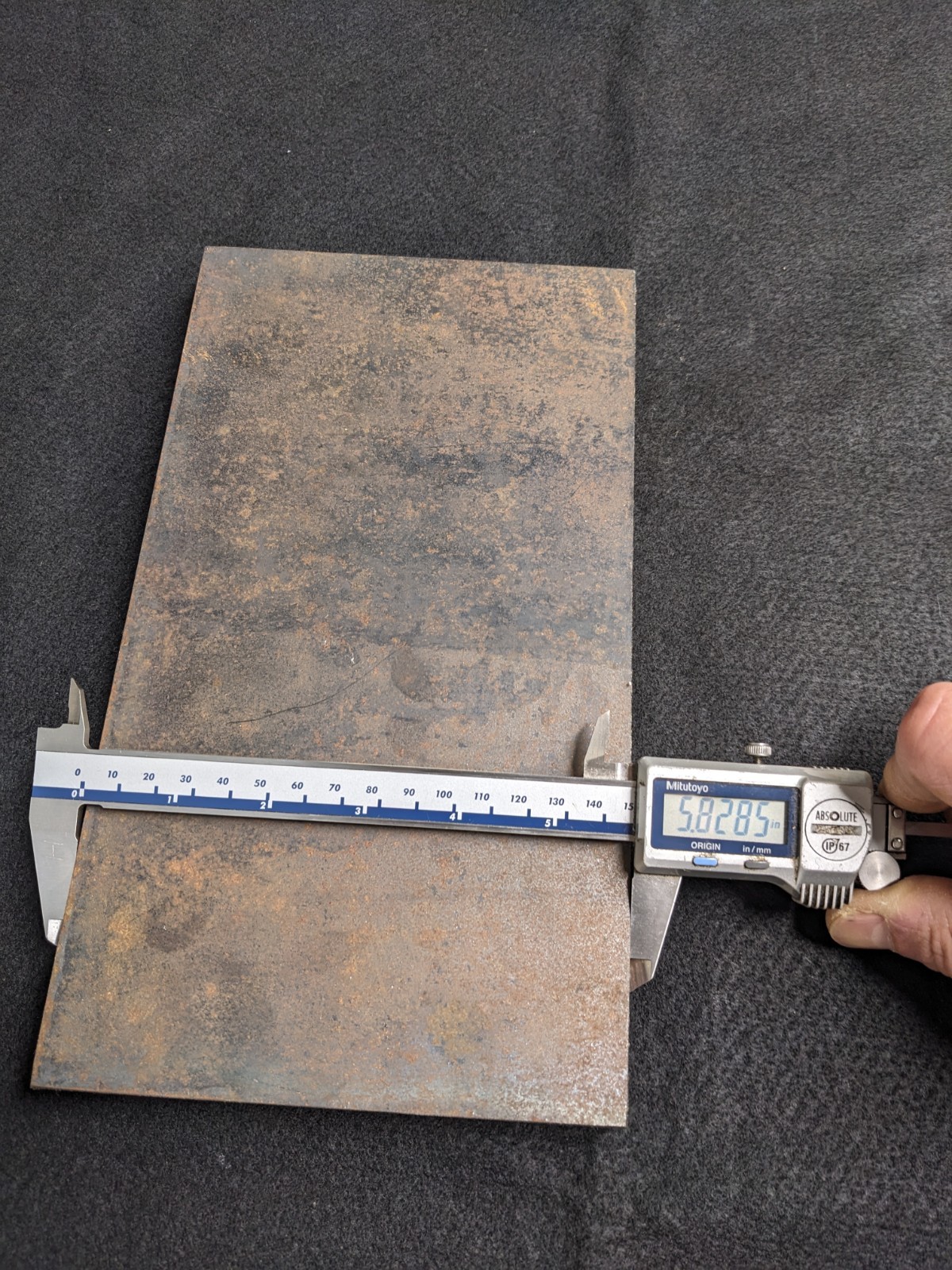 ¾ Thick X 5.80 » X 10-1/2 » Long ASTM-A572, Gr 50 Steel Plate