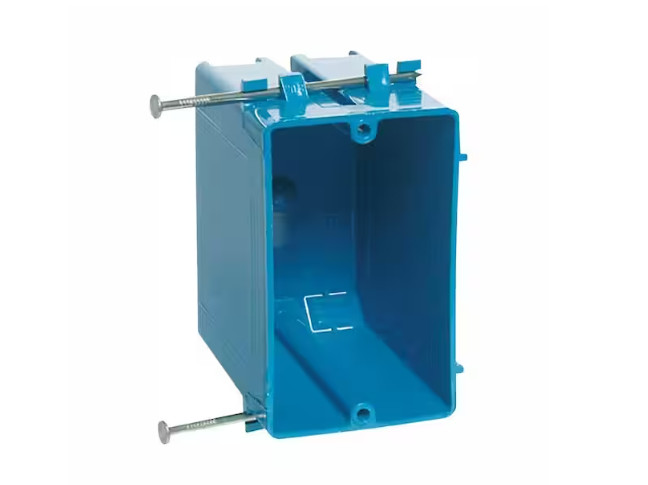 (QTY 100) Carlon 1-Gang Zip 20 Cu. In Non-Metallic Switch/Outlet Box B120A