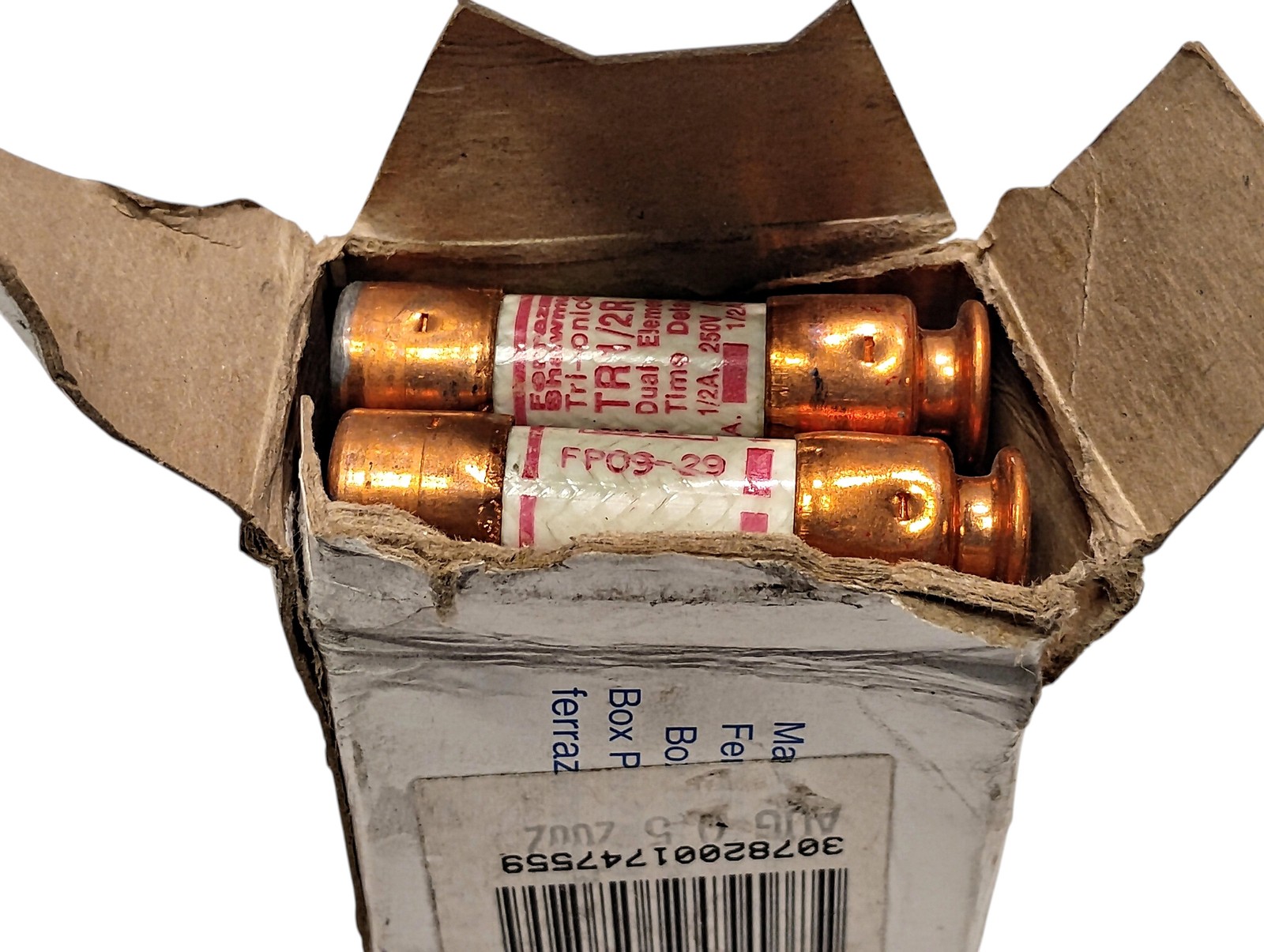 Ferraz Shawmut TR1/2R 250 V AC 0.5 A Current-Limiting Time-Delay Fuse