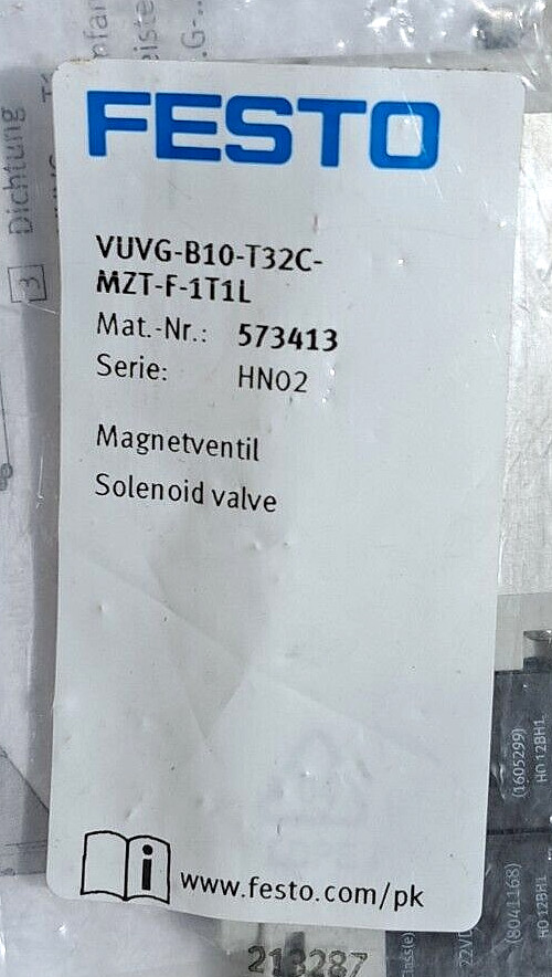 Festo VUVG-B10-T32C-MZT-F-1T1L solenoid valve 1 PCS #AD1612#
