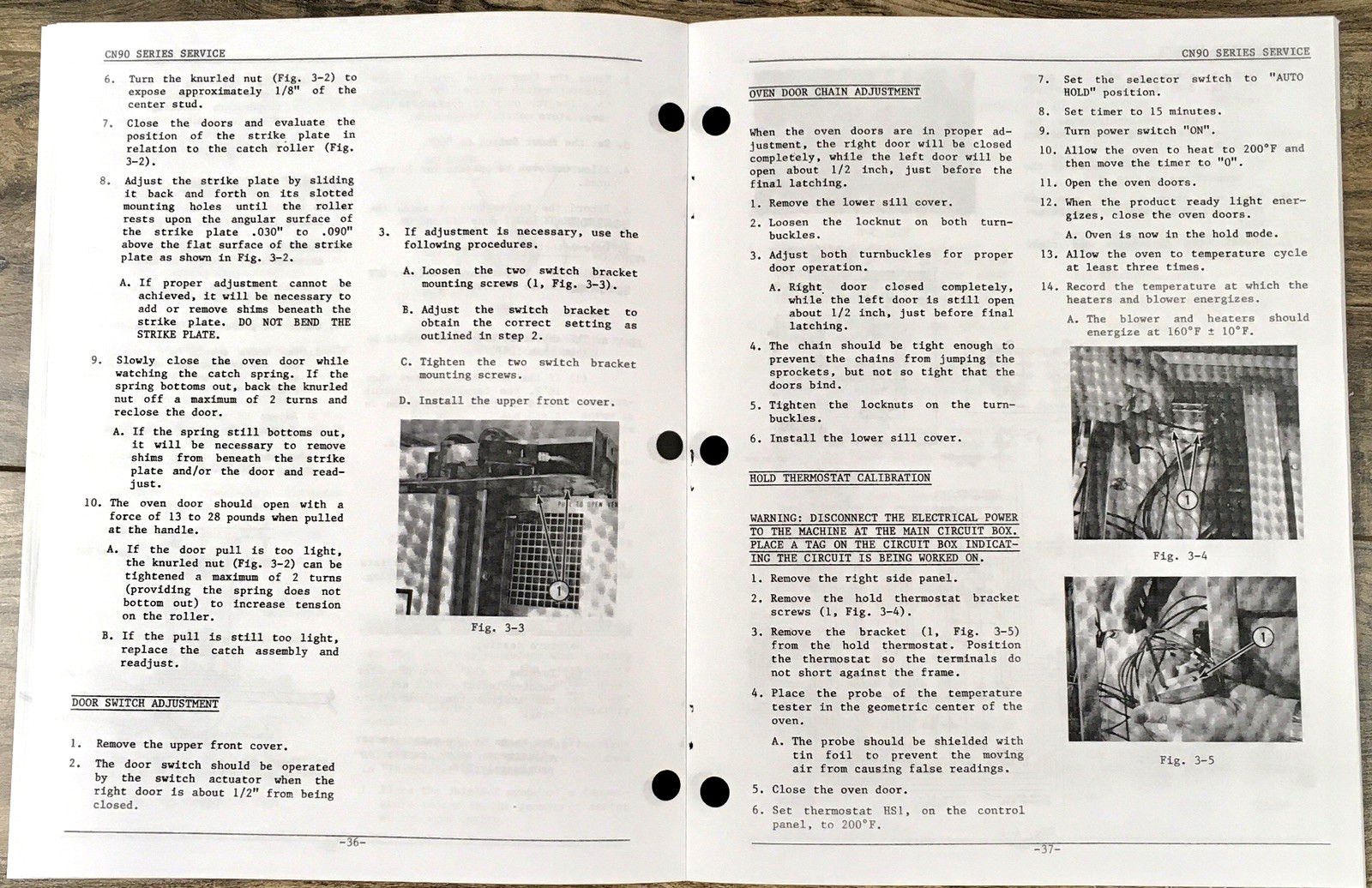 Hobart Model CN90B CN90C CN95 CN91B CN91D CN92 Convection Oven Service Manual