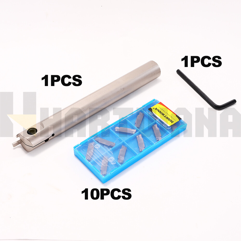 Indexable Lathe Face Grooving Tool Left Hand Holder 20mm Grooving Inserts MGMN3