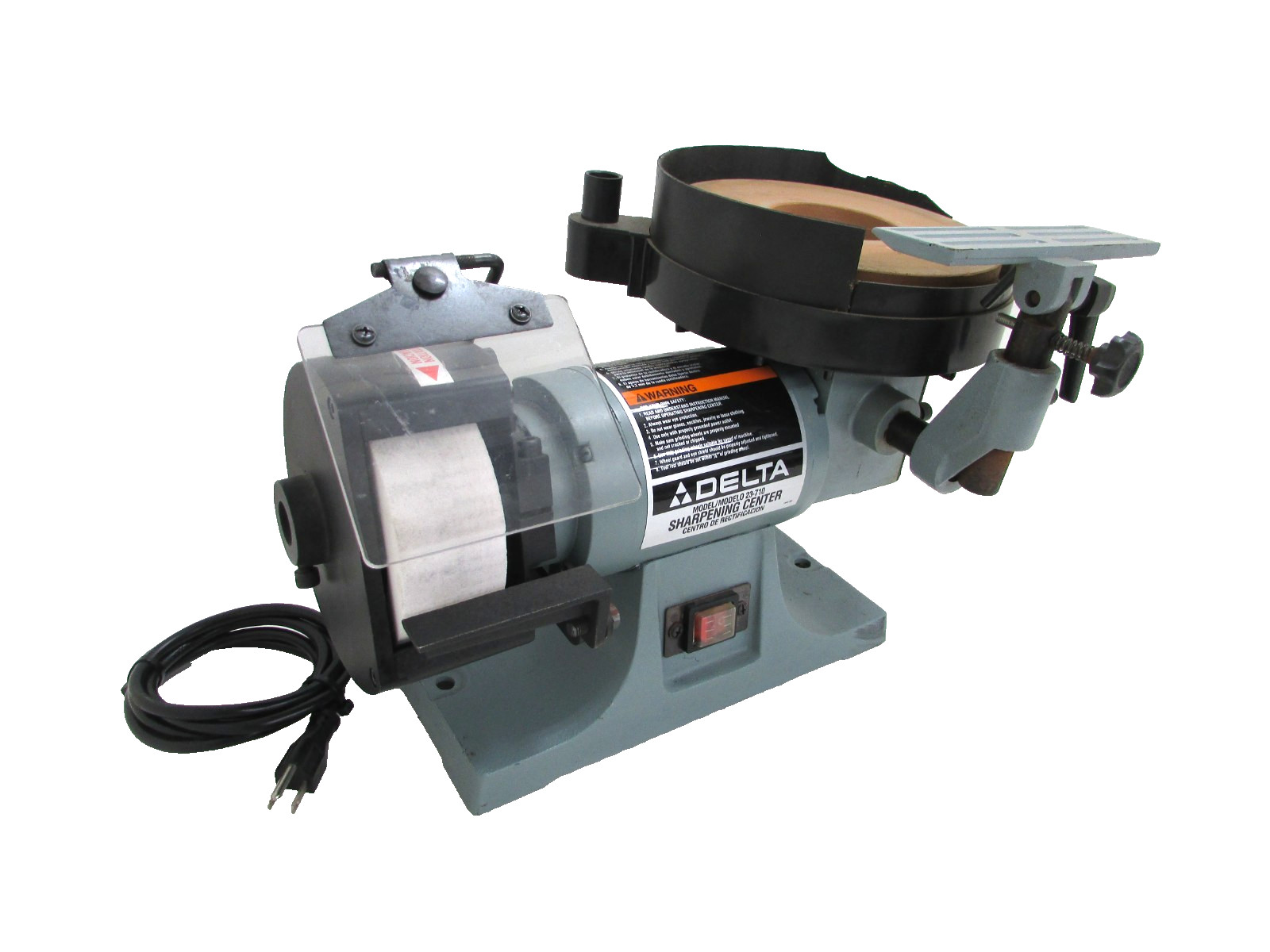 DELTA TOOLS WET, DRY SHARPING CENTER 23-710, w/ ATTACHMENTS