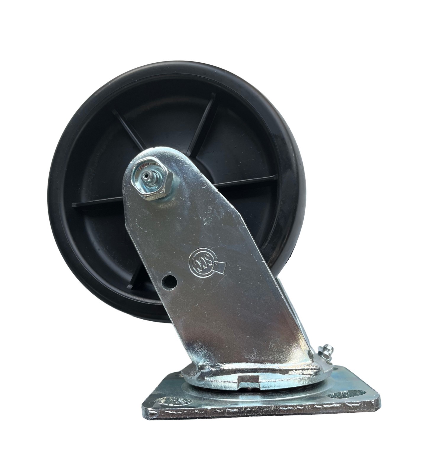 6″ x 2″ Heavy Duty Polyolefin Casters 700lb/ea (2 Rigid & 2 Swivel)