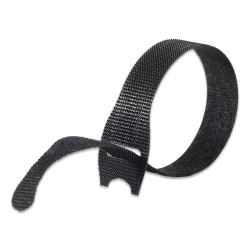 VELCRO Brand ONE-WRAP Pre-Cut Thin Ties, 0.5″ x 8″, Black/Gray, 50/Pack