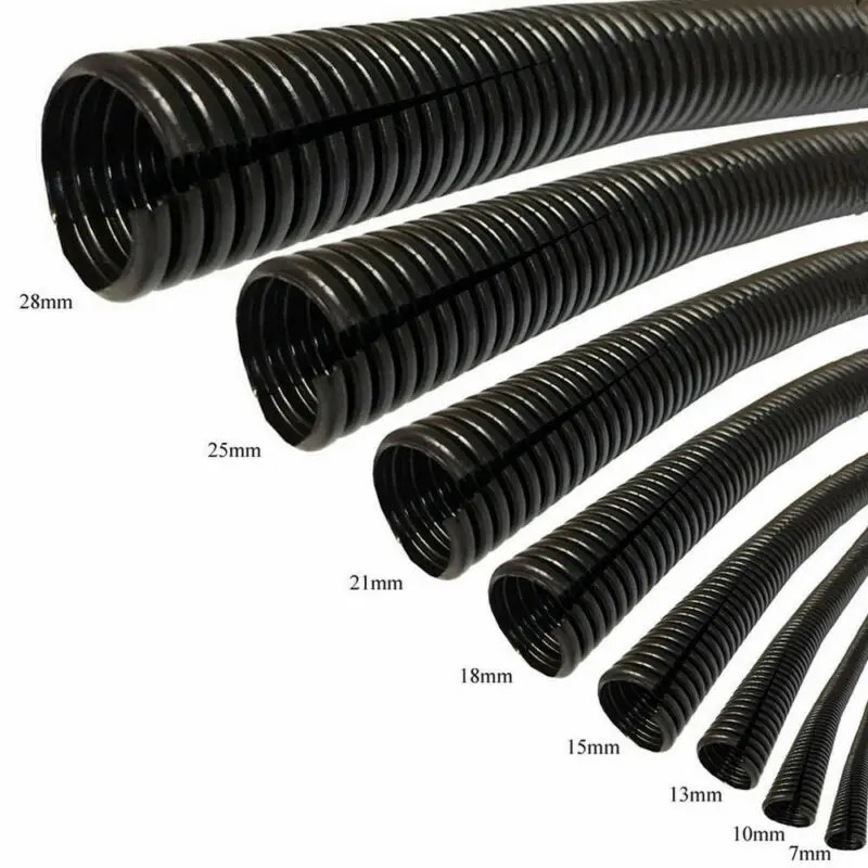 Length 3/6/15Meters OD7/10/13/15/18/21/25/28mm Split Wire Loom Conduit