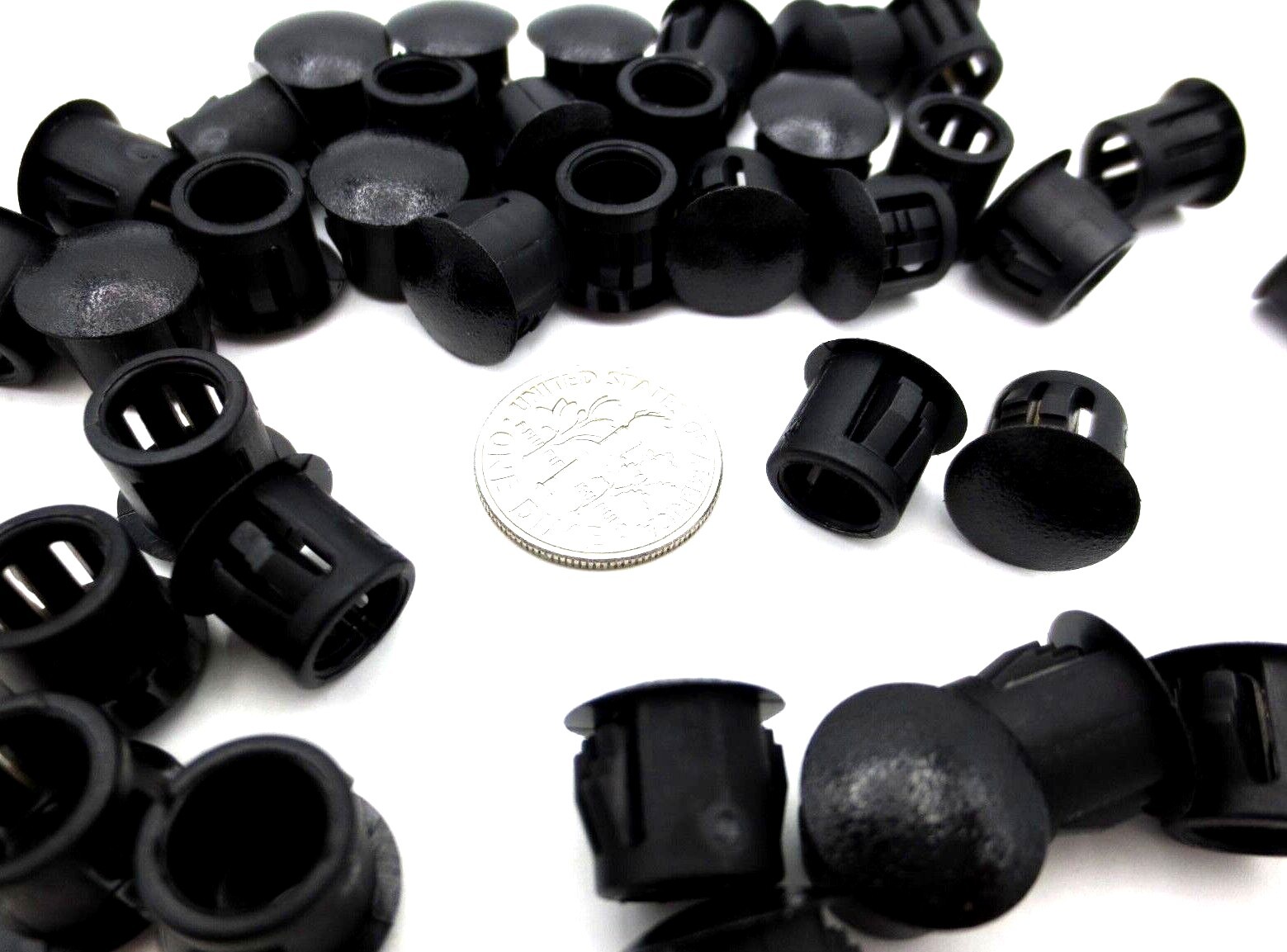 Sheet Metal Panel Hole Plug – Fits 1/2″, 12.7mm Hole – Durable Black Hard Nylon!