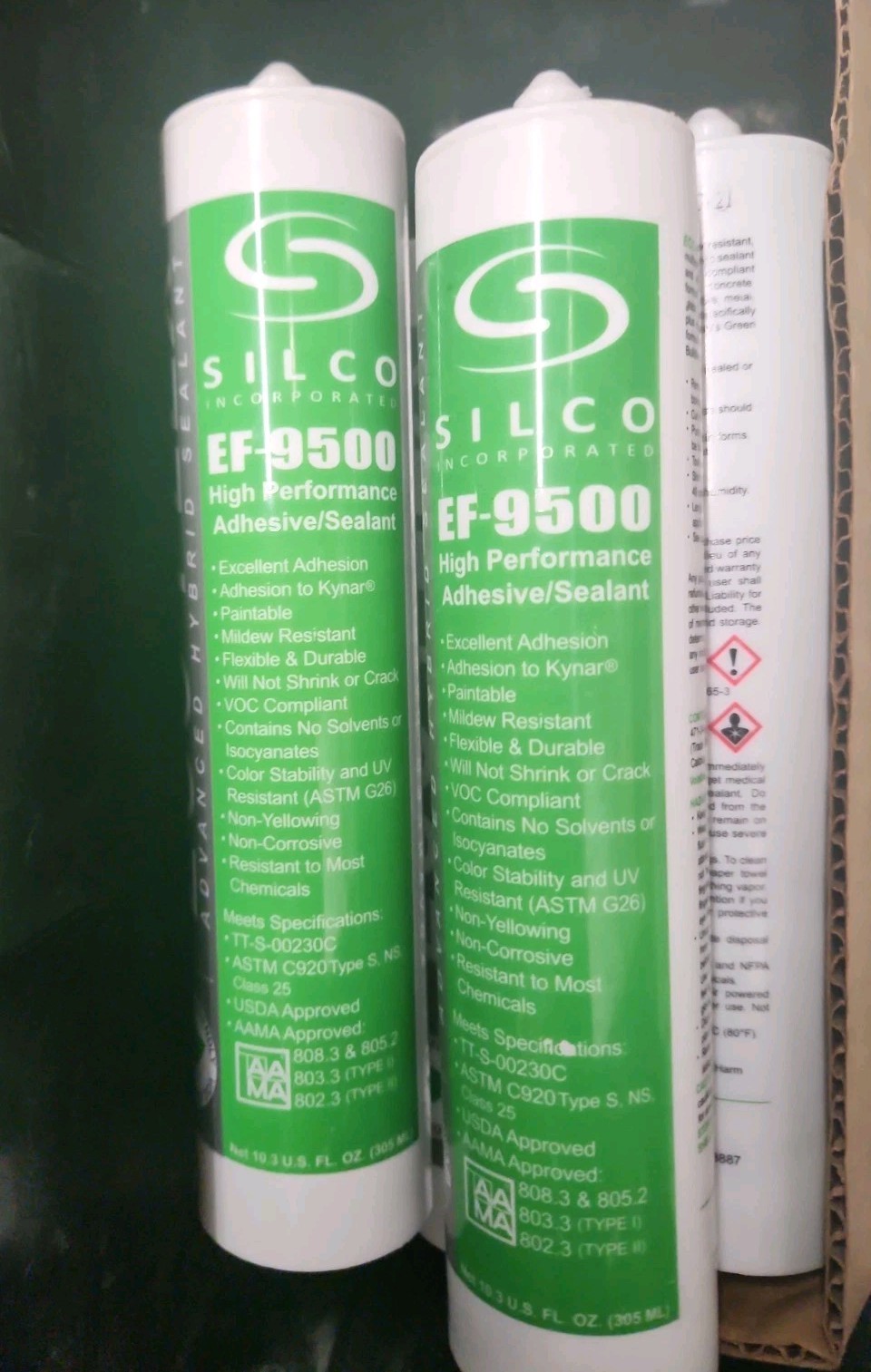 Eco-Flex Cocoa Bean EF-9500 Advanced Hybrid Sealant Adhesive 10.3oz Set Of 12.
