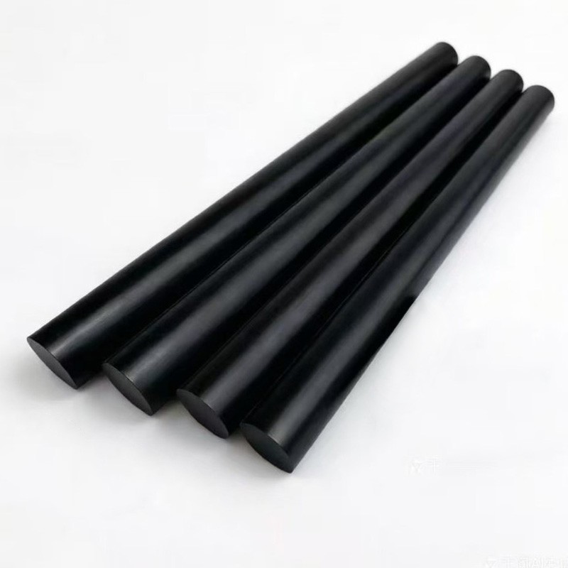 Black PEEK Rod Round Bar High Temperature Engineering Plastic 100mm 200mm Length