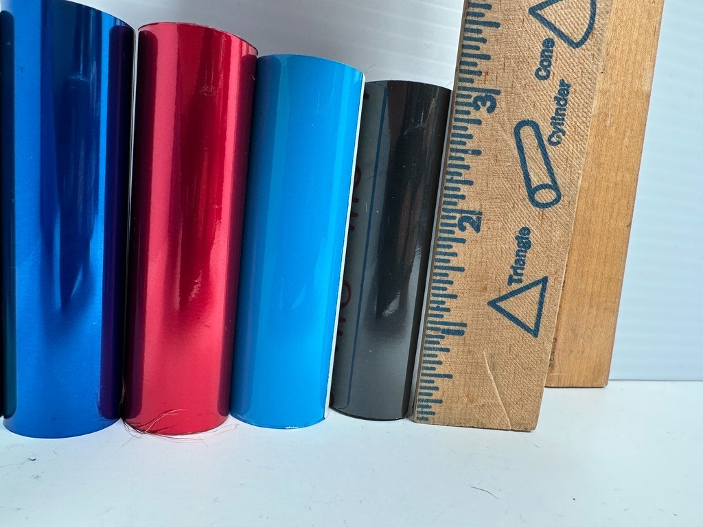 Howard Imprinting 5 Hot Foil Stamping Rolls 3” Blue Green Black Red
