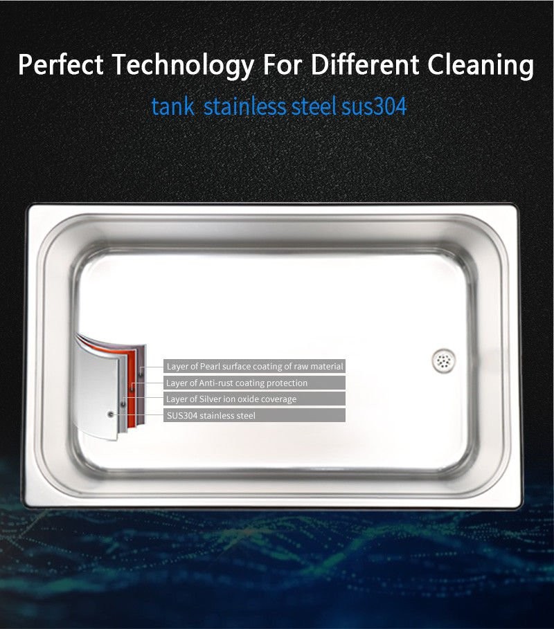 AIPOI 30L Ultrasonic Cleaner Cleaning Equipment Liter Industry Heated W/ Timer