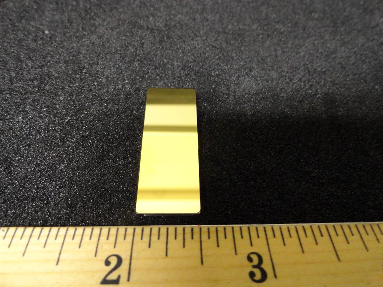 First Surface Mirror Gold 1.4″ x 0.52″ x 0.07″ QTY-10 Laser Lab Camera F36