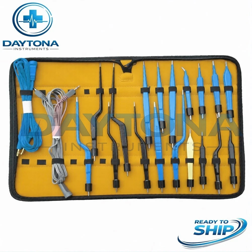 High Class Bipolar Bayonet Forceps Electro surgical Instruments set