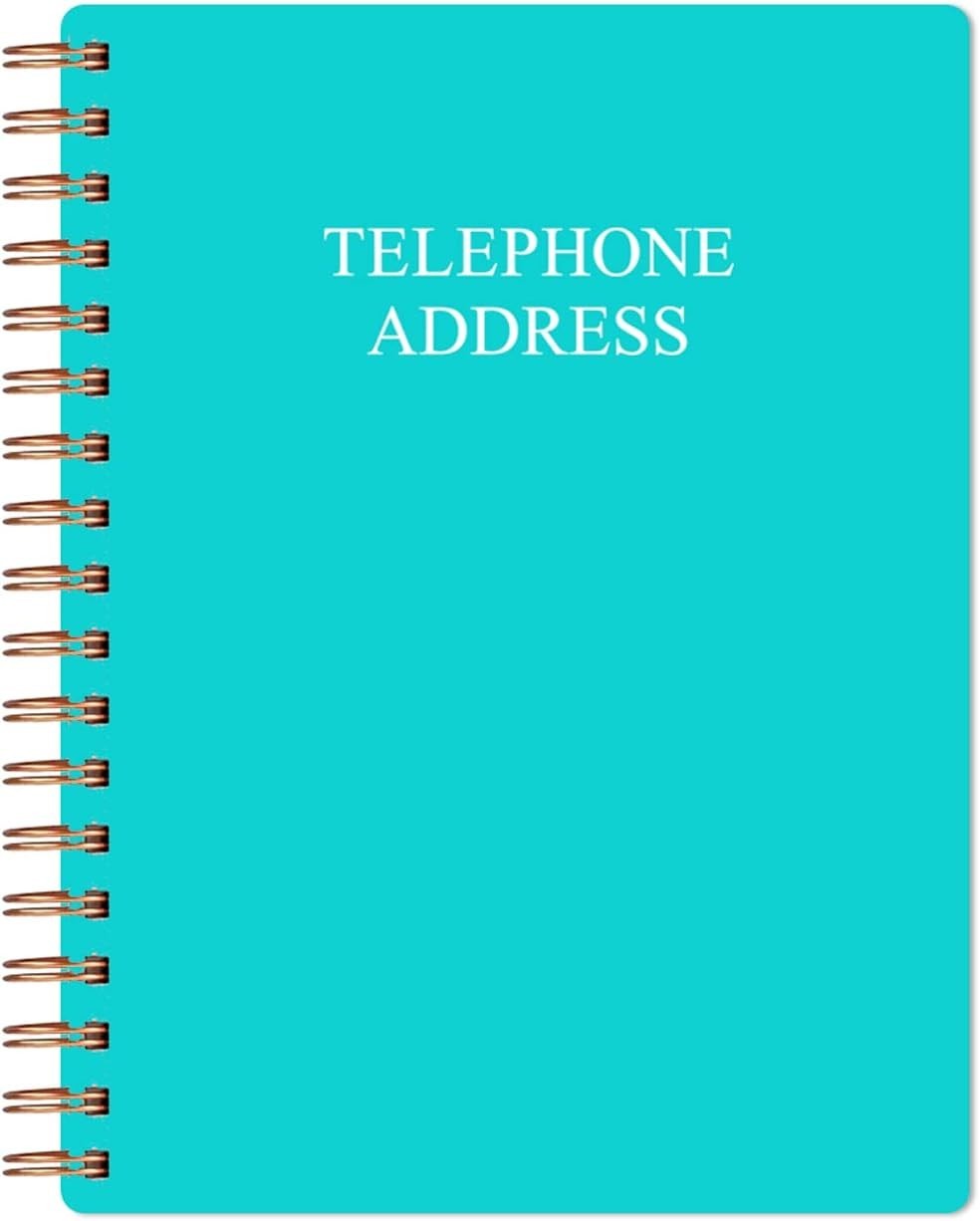Durable 120-Page A-Z Address & Birthday Log Book – Teal 5×7 for Everyday Use