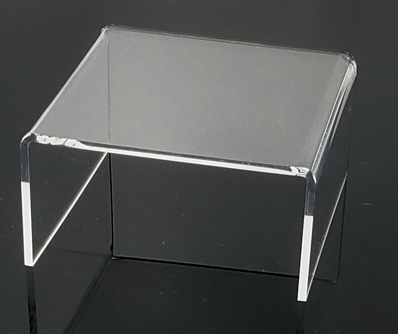 T’z Tagz Any 4-Inch-Deep Clear Acrylic Riser Display Stand New 2 Pack Variation