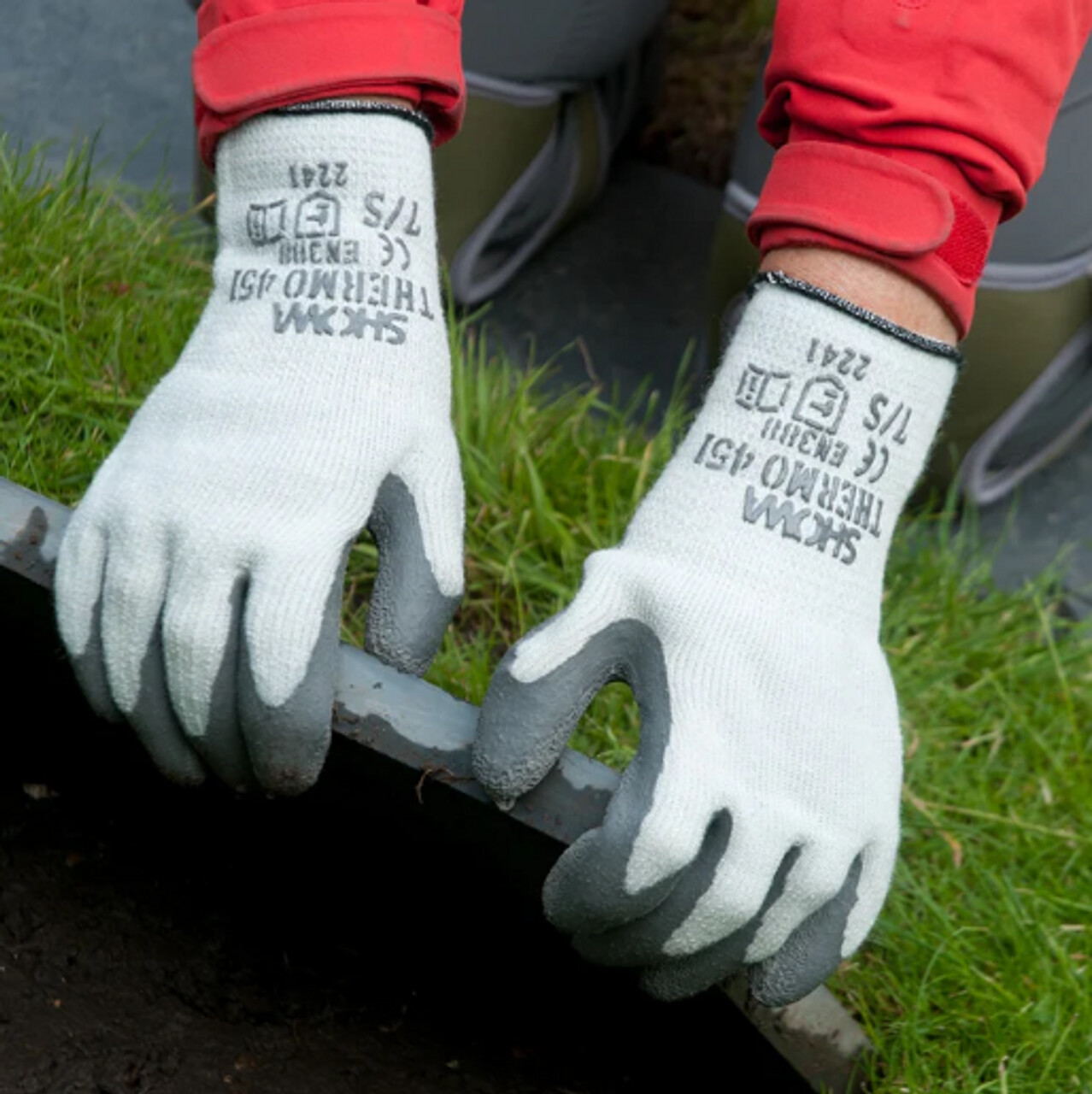 Showa 451 Therma Insulated Cold Weather Palm Coated Winter Work Gloves S-XL 1 PR