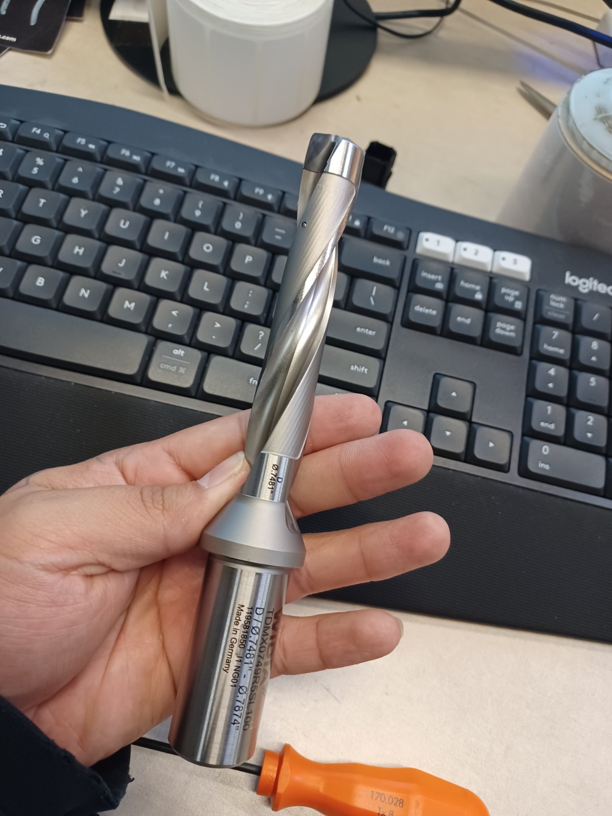 Widia TDMX0749R5SL100 Modular Drill, 100.00mm Drill Depth