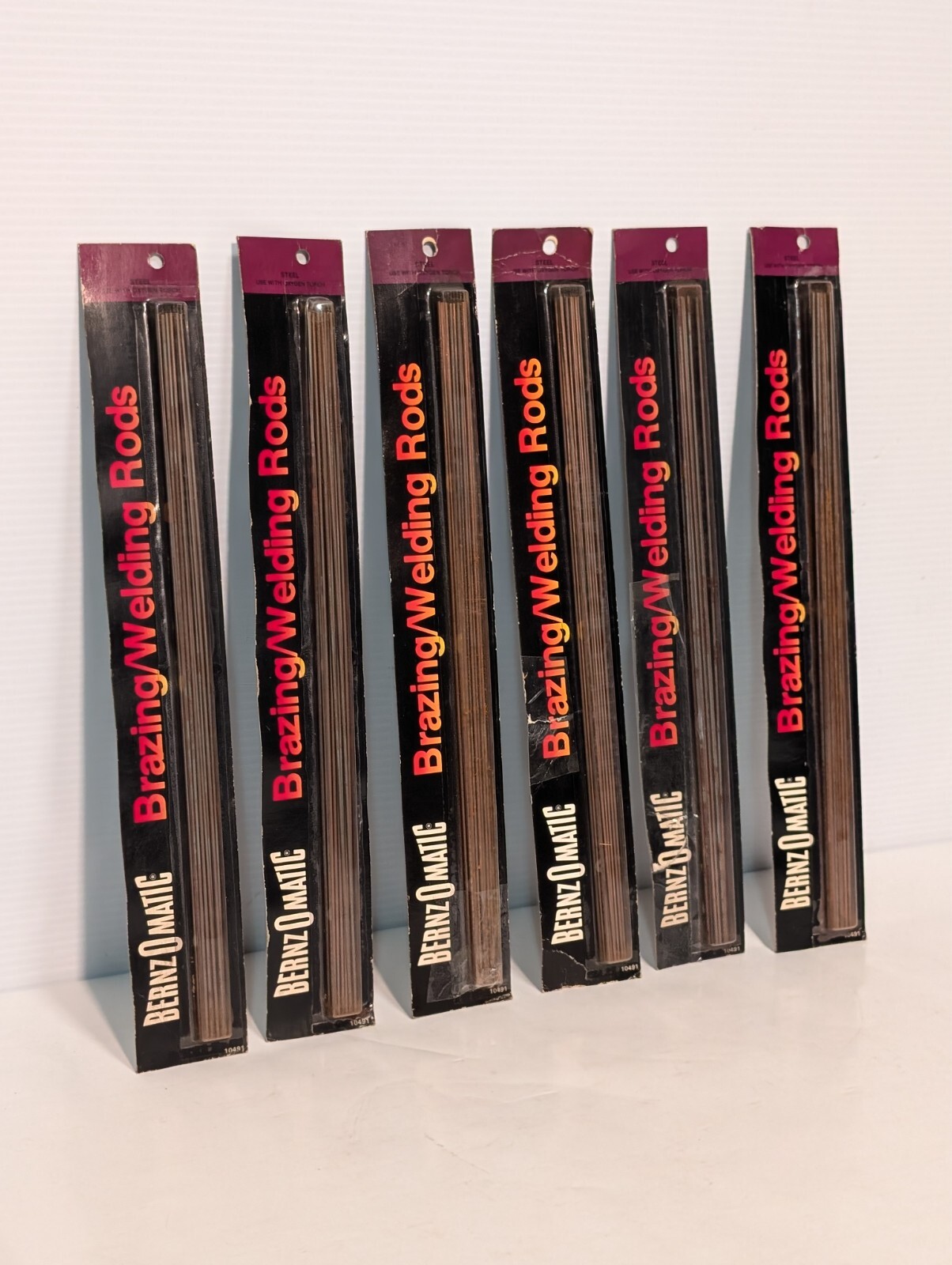 (6) BernzOMatic Brazing/Welding Rods, Probably SWR-10, 1 Pack of 6