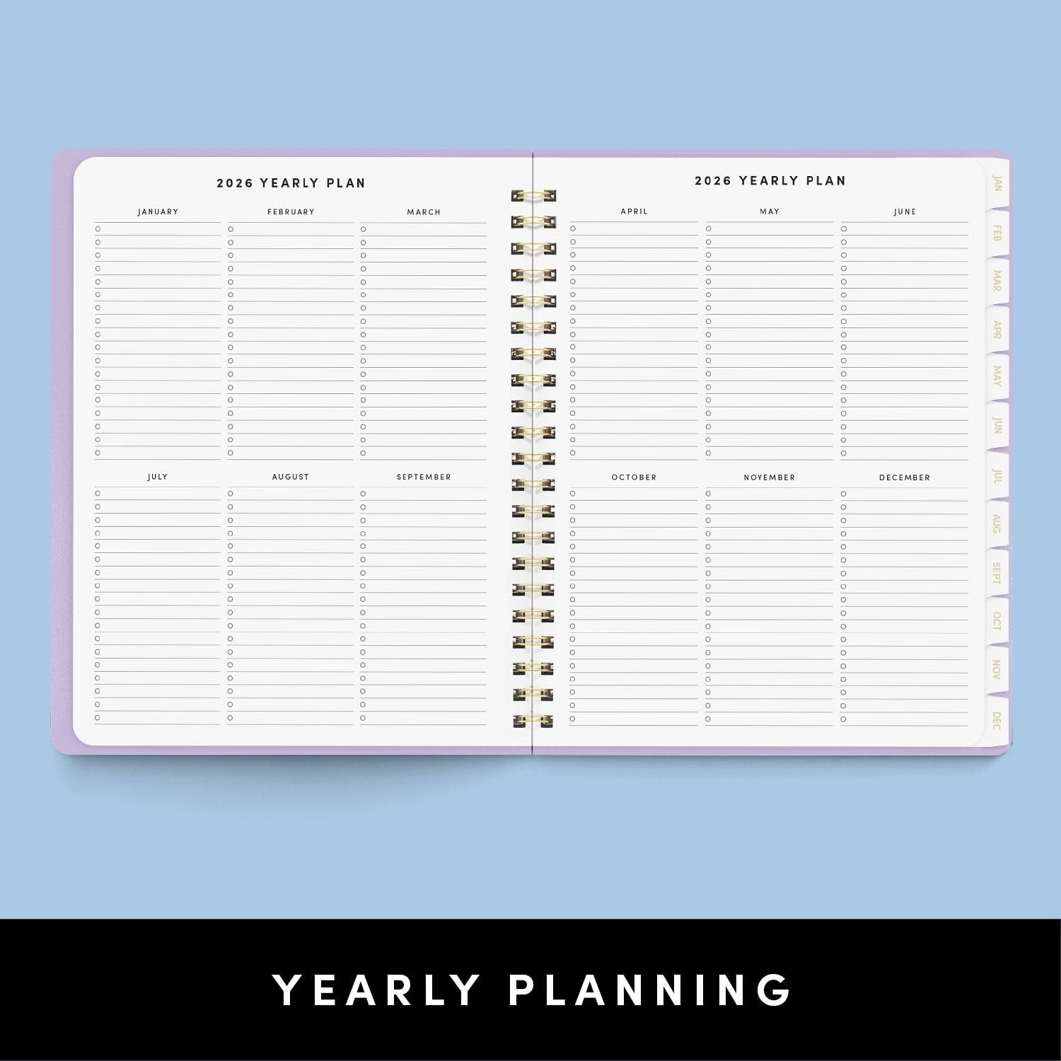 PAPERAGE 2026 Weekly & Monthly Planner, 12 Large Spiral 2026, Dark Green