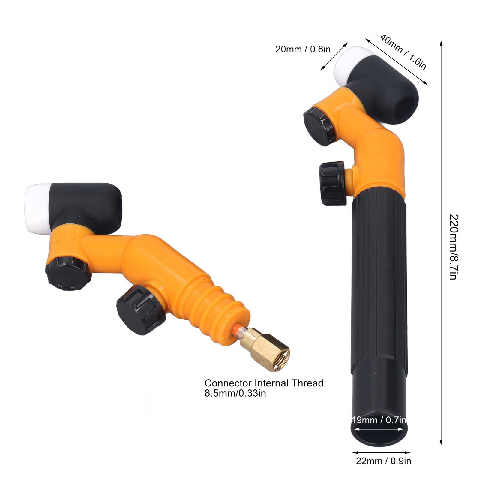 Welding Torch Head One Handed Operation Air Cooled TIG Torch Head Neck