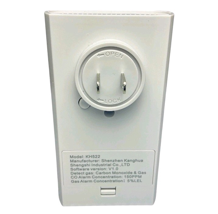 KH-522 Carbon Monoxide & Gas Detector Alarm – Home Safety – Open Box