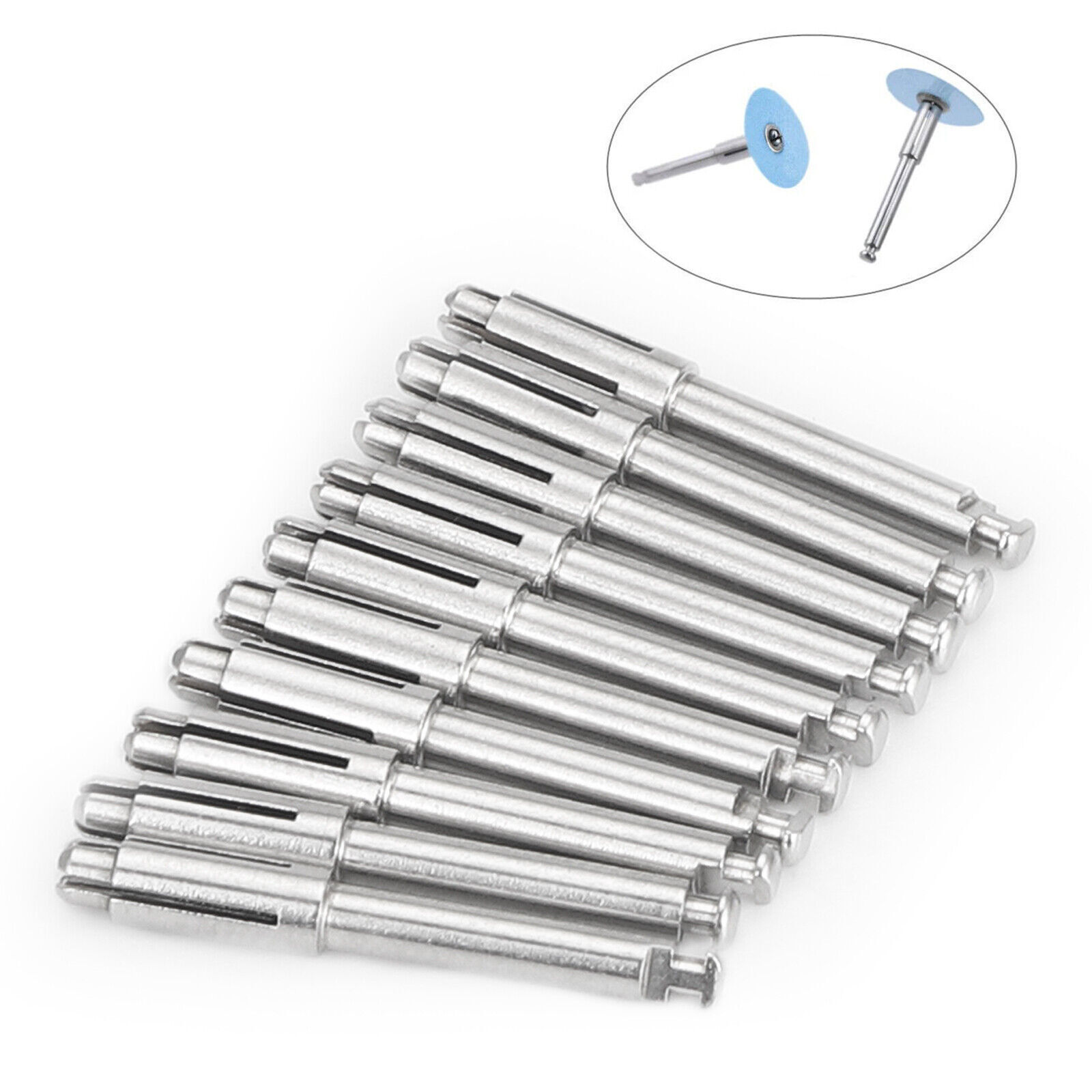 10PCS Dental Mandrel for Polishing discs fit RA 3M Soflex Polishing Discs