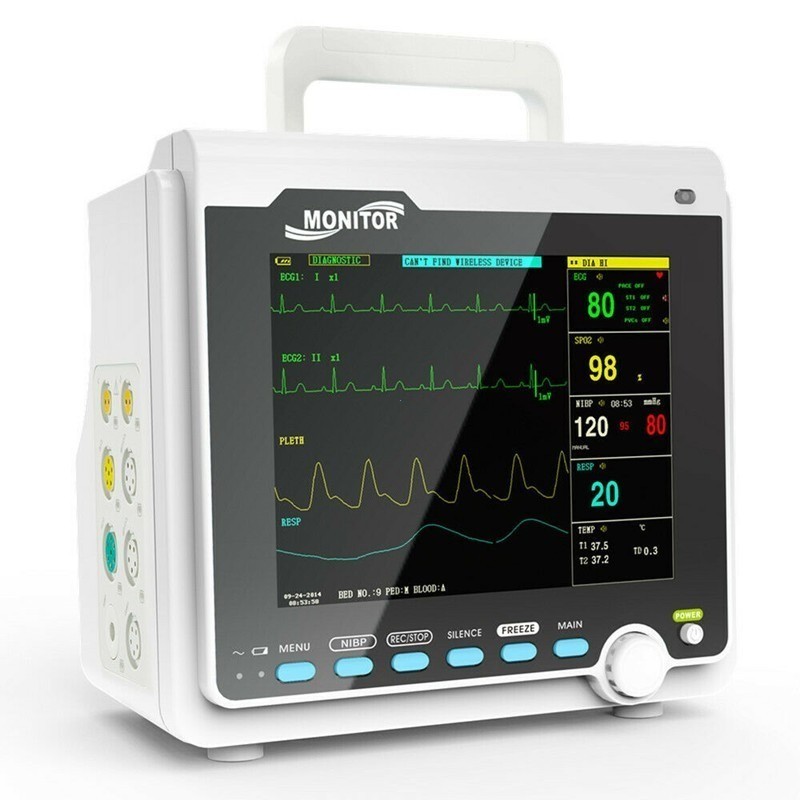 CMS6000 Portable Patient Monitor-6 Parameter (ECG/NIBP/SPO2/RESP/PR/TEMP)