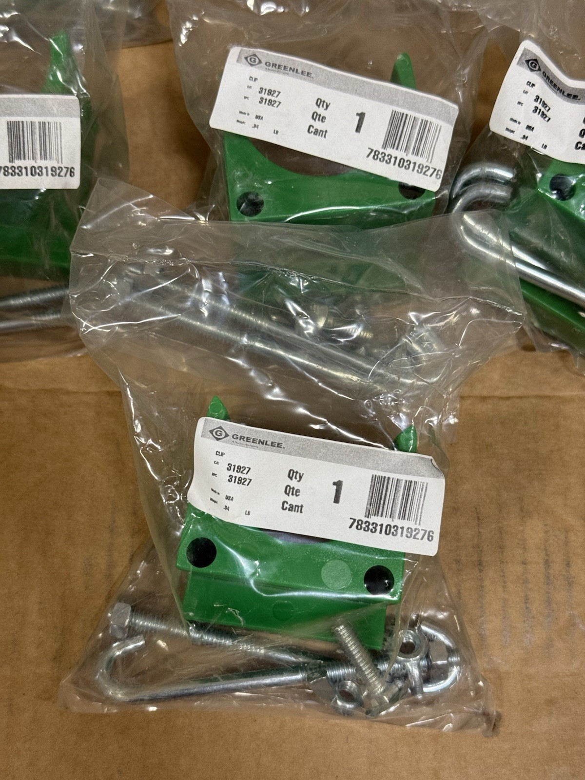 Lot of 7 – Greenlee 31927 Mounting Clip for Haines Cable Tray Roller – New