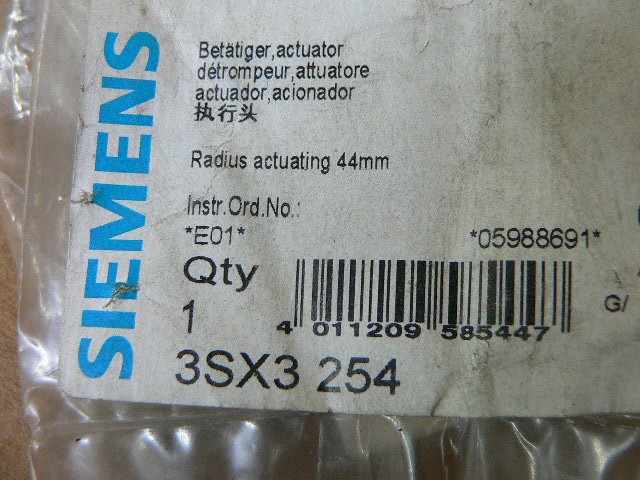 Siemens 3Sx3 254 Replacement Actuator Head