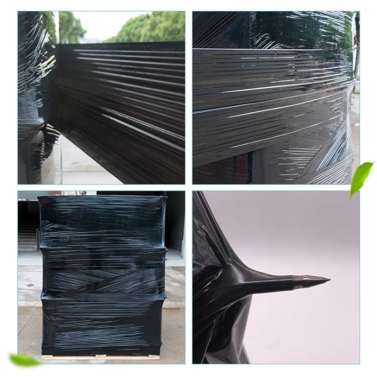 4 Rolls 18″ x 1500′ Pallet Wrap Stretch Film Hand Shrink Wrap Black 1500FT NEW