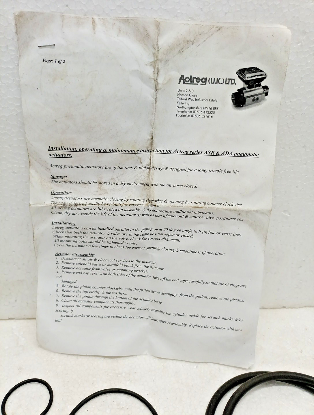 Actreg Seal Kit Driver Soft Seal Repair Kit Actreg Seal Kit Driver Soft Seal