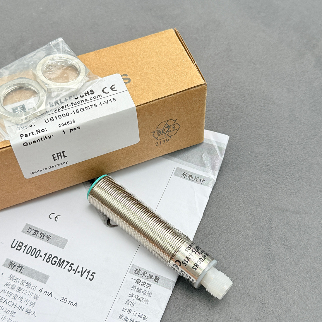 Brand New 1Pcs UB1000-18GM75-I-V15 for Pepperl+Fuchs Ultrasonic Sensor