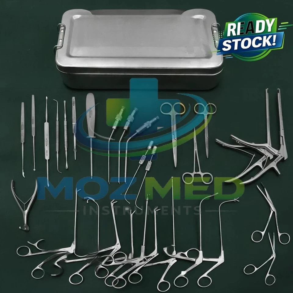 Fess Instruments Set, Complete Set of Endoscopic Sinus Surgery Instruments