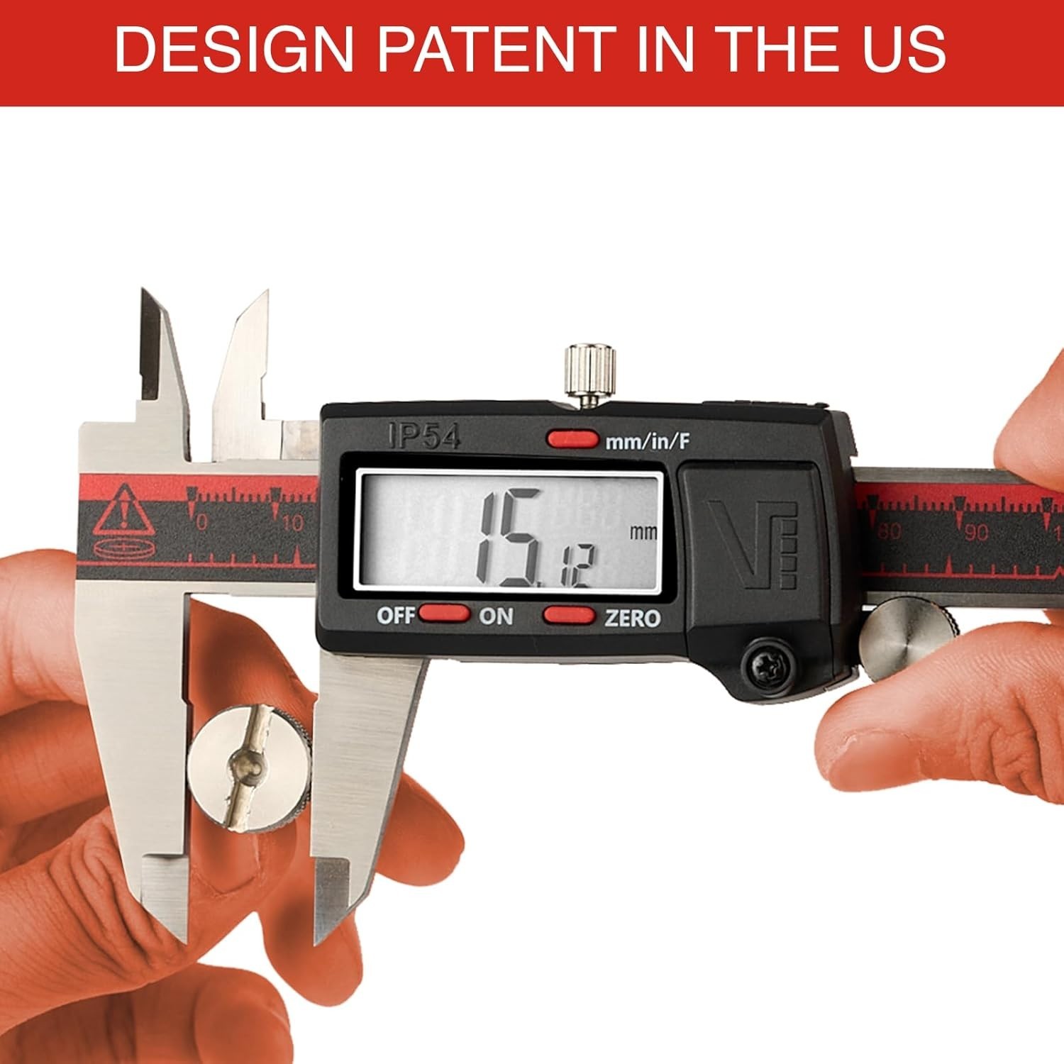 Extra-Large LCD Digital Caliper with Fraction Conversion – Sturdy & Accurate