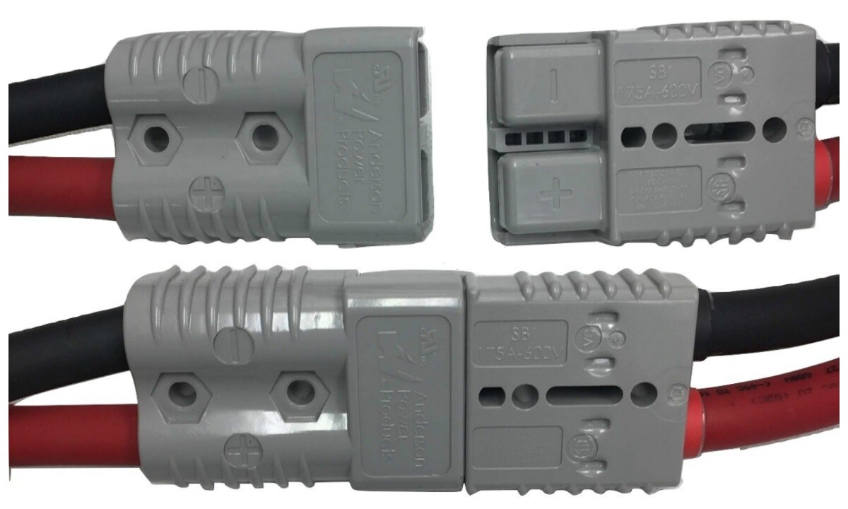 Anderson SB175 Connector Set Cable Wire Quick Connect Battery Plug Kit