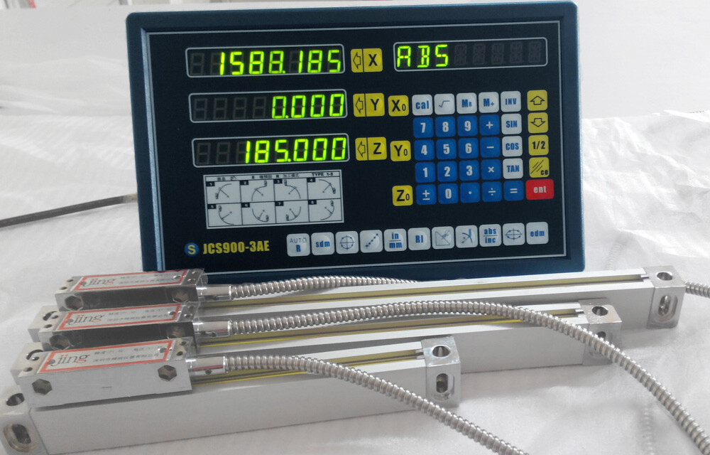 Linear Scale Digital Readout 2/3 Axis DRO Display Kit for Bridgeport Mill Lathe