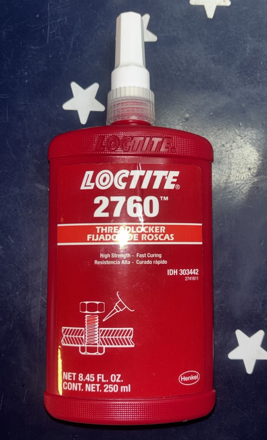 LOCTITE 2760 250mL High Strength – Fast Curing Threadlocker 01/25 303442