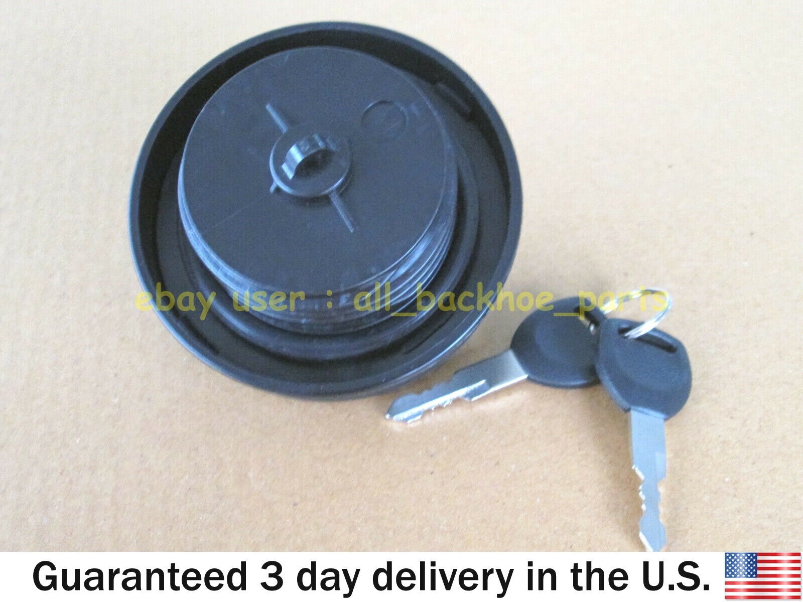 JCB BACKHOE – DIESEL FUEL TANK CAP WITH 2 KEYS (PART NO. 332/F4780 331/11403)
