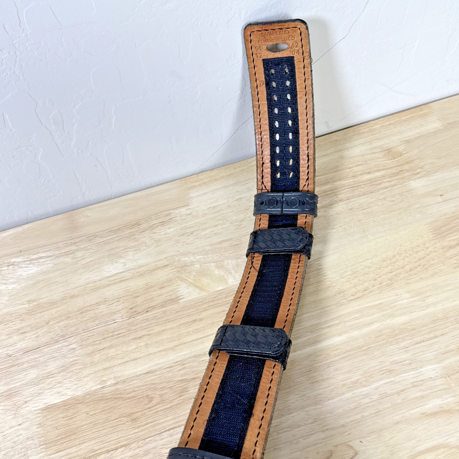 Safariland Model 94 Tactical Leather Belt w/ Gun Holster & Attachments READ