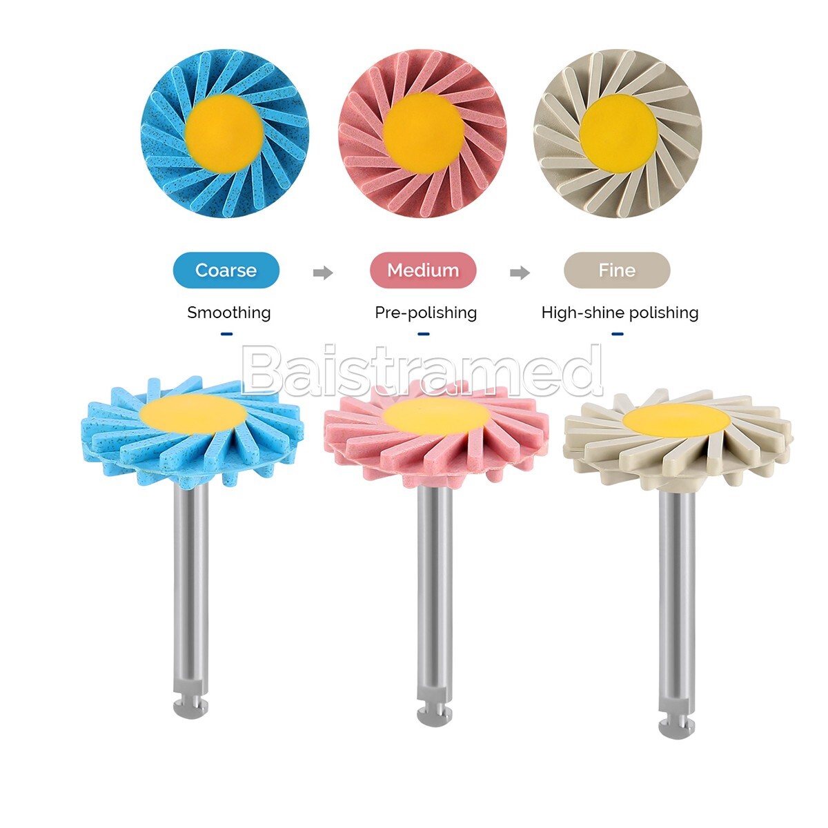 AZDENT Dental Porcelain Zirconia Ceramic Composite RA Polishing Kit